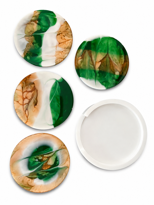 Emerald Blush Coaster Set