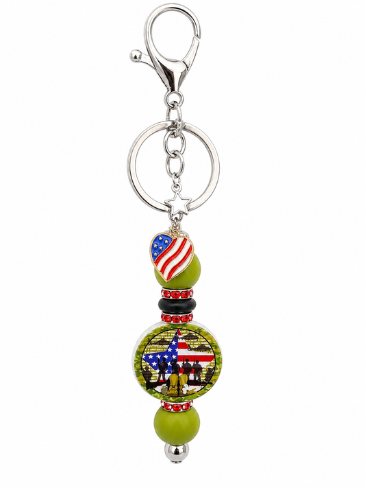 Proud to Be American Keychain