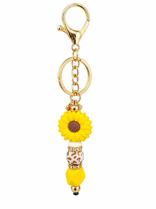 Sunflower Fields Keychain